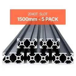 VEVOR 5er Set Aluprofil 1500 mm - Zubehör für Elektrowerkzeug, modulare Aluminium Linear Schiene mit hoher Stabilität und Korrosionsbeständigkeit, ideal für präzise Konstruktionen.