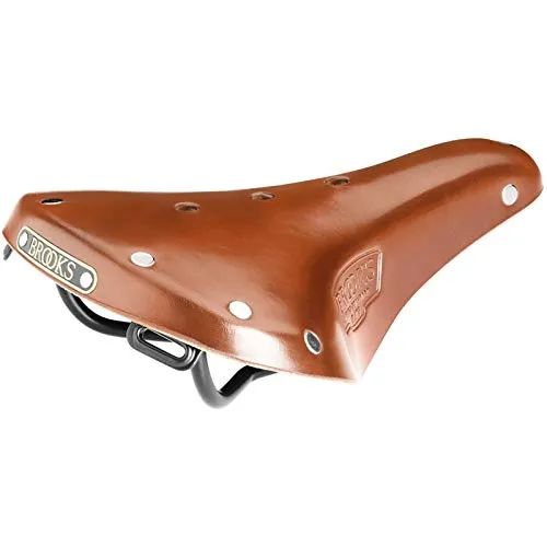 BROOKS England Herren B17 Mountainbikesattel - Black, One Size - Fahrradsattel aus hochwertigem Leder mit robustem Stahluntergestell, ideal für komfortable Fahrten und langlebige Nutzung.