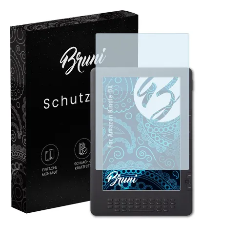 Bruni 2x Folie für Amazon Kindle DX Schutzfolie Displayschutzfolie
