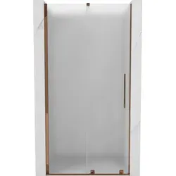 Mexen Velar Schiebetür für Dusche 90 cm - Satiniert in Roségold - Elegante Mexen Velar Schiebetür für Dusche, 90 cm breit. Mit satiniertem Glas und stilvollem Roségold-Profil. Ideal für moderne Badezimmergestaltungen.