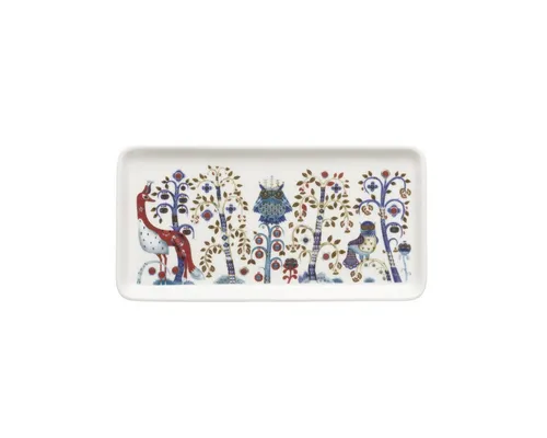 IITTALA Frühstücksteller Taika – Rechteckig 12 x 24 cm - Eleganter iittala Taika Teller mit kunstvollen Illustrationen, ideal zum stilvollen Servieren oder als dekoratives Element. Vielseitig einsetzbar für kreative Arrangements in jedem Raum.