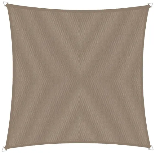 Windhager Sonnensegel Cannes taupe 5 x 5 m - Sonnenschutz für Garten oder Terrasse, UV-beständig und wasserabweisend für optimalen Schutz an sonnigen Tagen.