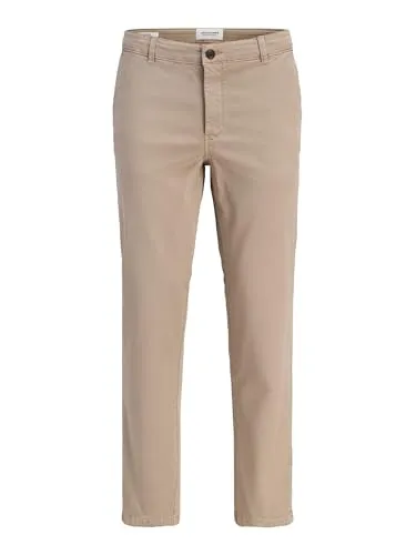 JACK & JONES Regular Fit Chino Hose für Herren - Chino Hose aus nachhaltig produzierter Baumwolle, bequem geschnitten mit mittlerer Taille – ideal für lässige und stilvolle Outfits.