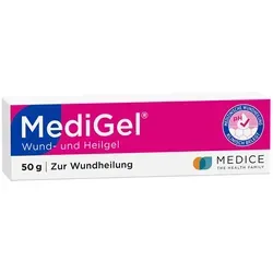 MediGel Wundheilung Gel - MediGel Wundheilung Gel für die äußere Anwendung bei Schürfwunden und Kratzwunden. Kombiniert die Vorteile eines Gels und einer Creme für optimale Pflege und Unterstützung der Heilung.