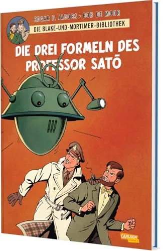 Blake und Mortimer Bibliothek 8: Die drei Formeln des Professor Sato - Großformatiger Sammelband mit spannenden Comic-Geschichten und umfangreichem Zusatzmaterial für Fans und Sammler. Entdecken Sie die Abenteuer von Blake und Mortimer in bester Qualität! 8. Band der Reihe.