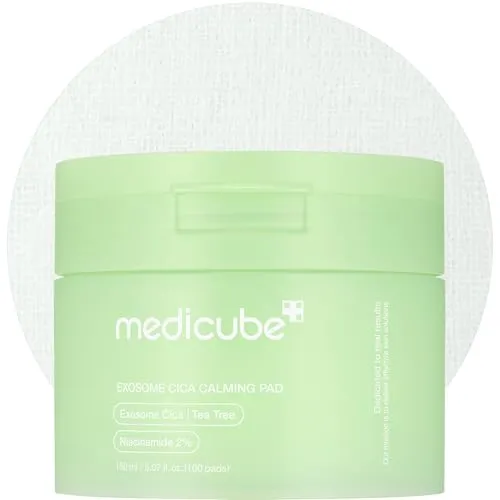 Exosome Cica Calming Pad - 100 Pads - Gesichtsreiniger mit innovativer Exosome Cica-Technologie, die bis zu fünfmal stärkere Wirkung bietet, beruhigt die Haut und unterstützt die Feuchtigkeitsbalance.