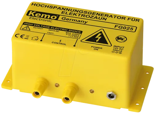 Kemo Weidezaun Strom FG 025 - Effektiver Tiervertreiber, ideal für die sichere Abgrenzung von Weiden