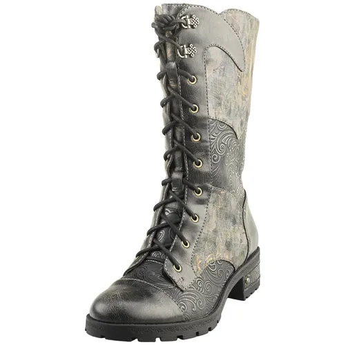 Laura Vita NCORAIL 85 ZIP Damen Ankle Boots Schwarz - 39 EU - Stylische Ankle Boots für Damen mit 4 cm Absatzhöhe, ideal für den Beruf. Bequemes Textilfutter und robuste Gummisohle sorgen für einen angenehmen Tragekomfort.