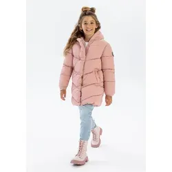 MINOTI Lange Winterjacke für Kinder, gesteppte rosa Jacke (2–14 Jahre) - Stylische und warme Winterjacke für Kinder in Größe 140-146 cm. Ideal für kalte Tage, mit praktischem Reißverschluss und pflegeleichtem Material. Perfekt für den täglichen Gebrauch!