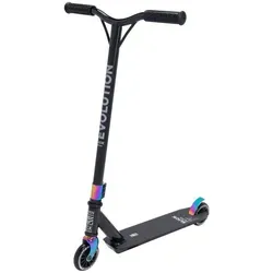 Raven Evolution Slick Color 100mm Scooter - Schwarz - Stylischer Tretroller mit 100mm High Rebound Rädern und ultra leichtem Aluminium-Deck. Ideal für coole Tricks und Fahrvergnügen in der Stadt.