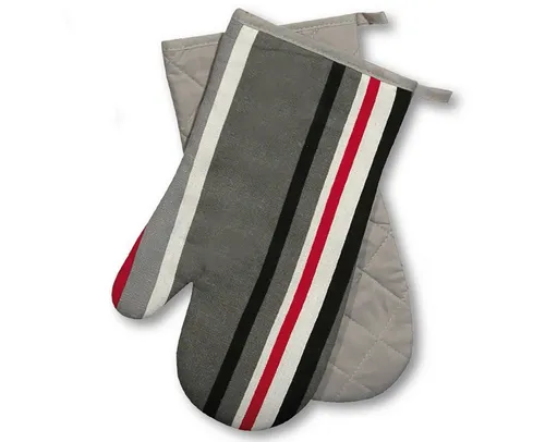 Delindo Lifestyle Topfhandschuhe und Topflappen, Ofenhandschuhe, Baumwoll-Mix, (2-tlg), Hitzebeständig bis 250 °C für maximal 15 Sekunden