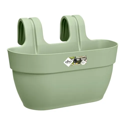elho Vibia Campana Easy Hanger M 36 - Übertopf für Balkon & Außen - Ø 36.0 x H 26.5 cm - Grün/Pistazien Grün