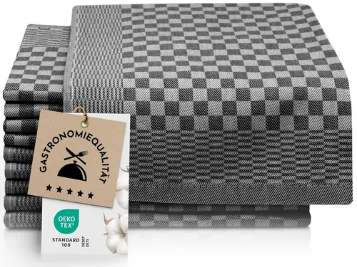 ZOLLNER Geschirrtuch 10-tlg - Saugstark und Pflegeleicht - Geschirrtücher aus 100% Baumwolle, robust und ideal für den täglichen Gebrauch. Perfekt für Küche und Gastronomie, OEKO-TEX® zertifiziert.