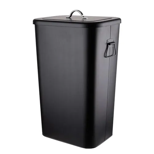 BUTLERS Universaltonne BINSTER - 41 Liter Metallmülltonne mit abnehmbarem Deckel und Tragegriffen, vielseitig einsetzbar als Futtertonne oder Wäschetonne
