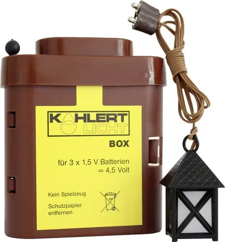 Kahlert Licht 20104 Krippenlaterne 4.5V mit Batterie-Box