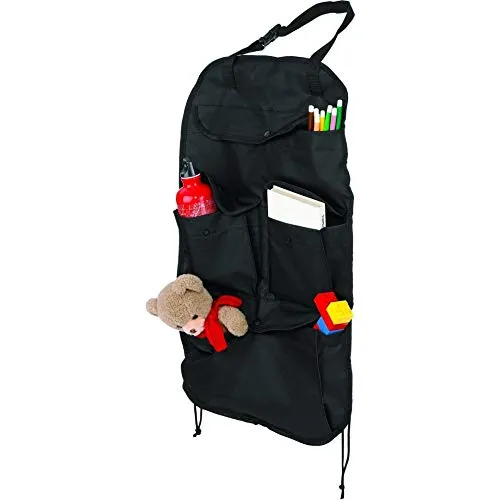 Britax Römer Original Zubehör Rückenlehnen-Tasche Schwarz - Praktische Rückenlehnen-Tasche für Kinderautositze, schützt vor schmutzigen Füßen und bietet Platz für Spielzeug, Getränke und Snacks.
