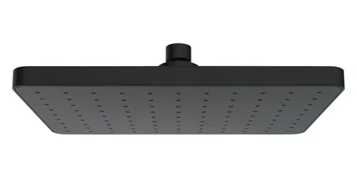 Wenko Regenduschkopf "Automatic Cleaning" - Schwarz, 25 x 17 cm - Kopfbrausen mit innovativer Reinigungsplatte, die Kalkablagerungen verhindert und für gleichmäßige Wasserverteilung sorgt. Ideal für ein entspannendes Duscherlebnis.