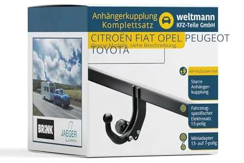 JAEGER 42500320 Anhängerkupplung Kompatibel mit OPEL Vivaro A Kastenwagen X83