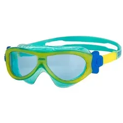 Zoggs Schwimmbrille Phantom Kids Mask YELLOW TURQOISE - Bunte Schwimmbrille für Kinder, ideal für den Einsatz im Wasser. Sie bietet einen bequemen Sitz und klare Sicht unter Wasser.