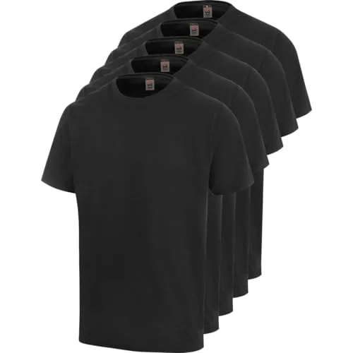 WÜRTH MODYF Arbeitsshirts für Herren - 5er Pack in Anthrazit - T-Shirts für Herren, bequem und atmungsaktiv aus Baumwolle, ideal für Arbeit und Freizeit, perfekt für lange Arbeitstage und Sportaktivitäten.