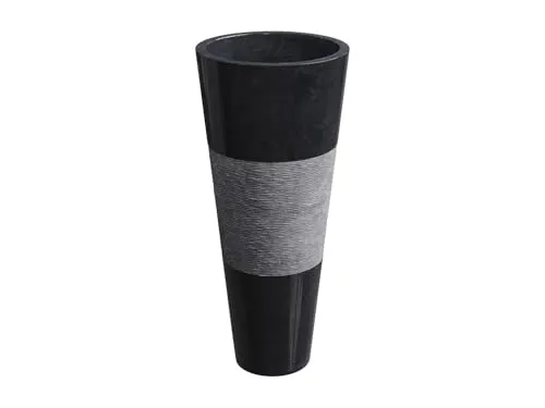 Vente-unique Standwaschbecken aus Marmor - Schwarz - 40 x 40 x 90 cm - Elegantes freistehendes Waschbecken aus robustem Marmor in Schwarz. Maße: 40 x 40 x 90 cm. Ideal für ein stilvolles Badezimmer-Design. Bitte beachten Sie die Lieferbedingungen und Maße!