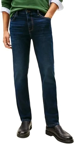 Tommy Hilfiger Straight-Jeans "DENTON Slim Fit", Herren, Gr. 34, Länge 36, Jasper Indigo - Trendige Straight-Jeans von Tommy Hilfiger für Herren. Robuste Denim-Qualität und vielseitige Kombinationsmöglichkeiten machen sie zum idealen Begleiter für jeden Anlass.