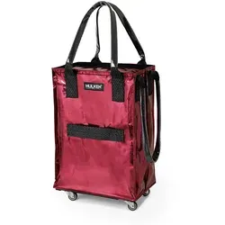 Hulken Bag Shopper mit Rollen, dunkelrot - Designer Alex & Yoni Sheleq - Praktischer Shopper mit Rollen in dunkelrot, ideal für den täglichen Einkauf oder Ausflüge. Maße: 56x36x23 cm, leicht und stylisch.