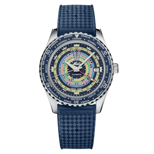 Mido Ocean Star Decompression Worldtimer Special Edition Rainbow" M026.829.17.041.00" - blau - 40,50mm