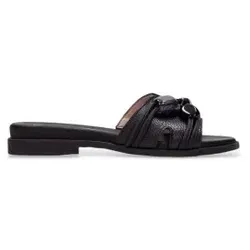Hispanitas Bali-Sandalen für Damen, Schwarz, Größe 38 EU - Elegante Mules mit Steinbesatz und dämpfender TR-Sohle für optimalen Komfort. Die atmungsaktive Innenausstattung sorgt für ein angenehmes Fußklima, während die Triflow-Technologie Stöße effektiv absorbiert.