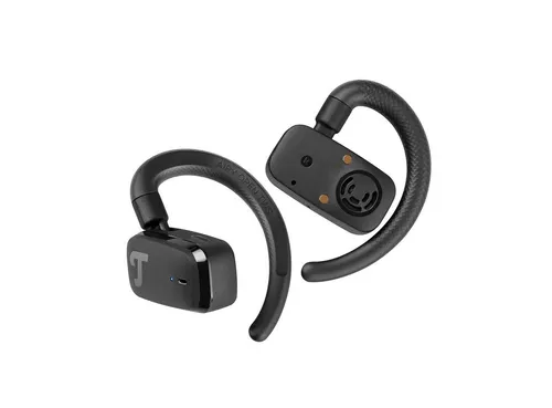 Teufel AIRY OPEN TWS In-Ear-Kopfhörer - Kabellose In-Ear-Kopfhörer mit Open-Ear-Konzept, ideal für Hände-freie Telefonate und Touch-Control für Lautstärke, in stilvollem Night Black.