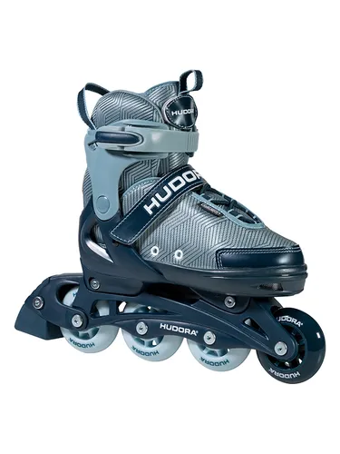 HUDORA Inline Skates Mia/Leon 2.0 - Verstellbare Rollerskates für Kinder und Erwachsene - Inliner mit bis zu 4 Größen Verstellbarkeit und atmungsaktivem Air-Vent-System für maximalen Fahrspaß und hohen Tragekomfort.