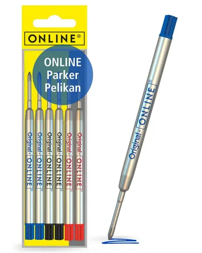 Online Pen Kugelschreiber Kugelschreiberminen, G2-Format, für Standard-Kugelschreiber, hergestellt in der Schweiz