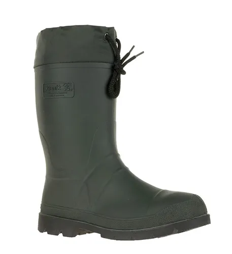 Kamik Gummistiefel Forester - Herren, khakigrün - Wasserdichte Gummistiefel für Herren, ideal für kalte Wetterbedingungen bis -40°C, mit rutschhemmender Sohle und herausnehmbarem Thermo-Innenschuh aus 100% recyceltem Material.