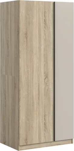 Kleiderschrank HOME AFFAIRE "BENDINGO" – Eiche Sonoma, 2-türig, B:80cm H:183cm T:53cm - Praktischer Kleiderschrank für Ihr Schlafzimmer. Mit 1 Einlegeboden und 2 Fächern bietet er viel Stauraum. Pflegeleichte Oberflächen in stilvollem Eiche Sonoma Design.