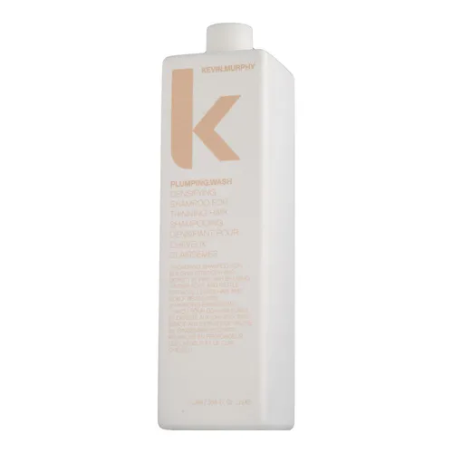 Kevin Murphy Plumping.Wash 1000 ml - Densifying Shampoo für voluminöses Haar - Shampoos für feines Haar, stärkt das Haar von der Wurzel bis zur Spitze und verleiht mehr Volumen und Dichte. Angereichert mit Ingwer- und Brennesselextrakten für gesundes Haarwachstum.