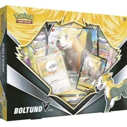 Pokémon Boltund V Collection Box - EN - Deckkartenspiele mit Boltund V! Diese Sammlung enthält eine Folien-Promo-Karte und Boosterpacks für spannende, schnelle Spielstrategien.