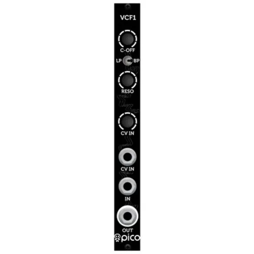 Erica Synths Pico VCF1 - Spannungsgesteuerter Filter - Der Erica Synths Pico VCF1 ist ein vielseitiger Filter für Ihr Modularsystem. Mit Tiefpass- und Bandpass-Modus sowie seltenen OpAmps bietet er kreative Klanggestaltung für spannende Sounds.