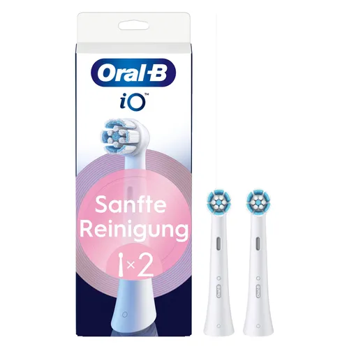 Oral-B iO Sanfte Reinigung Aufsteckbürsten 1 Stück - Ersatzkopf für die Oral-B iO Zahnbürste mit weichen Borsten für eine sanfte Reinigung. Ideal für die tägliche Mundpflege und sorgt für ein angenehmes Putzerlebnis.
