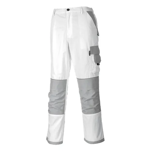 Malerbundhose KS54 Painters Pro - Portwest Weiss XXL - Arbeits- & Schutzkleidung, robuste und funktionale Malerbundhose mit optimaler Passform für maximalen Komfort und Bewegungsfreiheit.