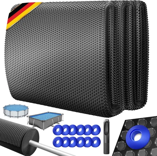 KESSER® Pool Solarabdeckplane 300 x 200cm - Energiesparende Wärmeplane - Solarabdeckung für eckige Pools, schneidbar und energieeffizient. Heizt das Wasser um 3-7°C und reduziert Heizkosten um 70%.