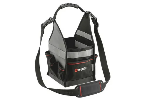 Würth Werkzeugtasche ohne Metallteile, 220x220x420 mm - Praktische Werkzeugtasche für die Installation, leicht und robust. Ideal für den professionellen Einsatz ohne Metallteile.