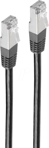 SHVP 75715HS - Patchkabel Cat.6 S/FTP PIMF schwarz 5 m