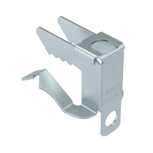 OBO Bettermann Trägerklammer SK MULTI 8-14 - 100 Stück - Multifunktionale Trägerklammer für Kabelbefestigungen, ideal für Flanschstärken von 8-14 mm. Robuste Zink-Aluminiumbeschichtung sorgt für Langlebigkeit und Zuverlässigkeit.