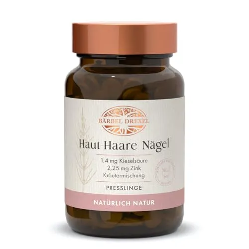 BÄRBEL DREXEL® Haut Haare Nägel Tabletten (102 Stk) mit Hirse-Samen-Extrakt, Zink, Kieselsäure, Selen, Haar-Vitamine Haarwachstum Vitamine Mineralstoffe Nagelpflege Haarpflege Hautpflege …