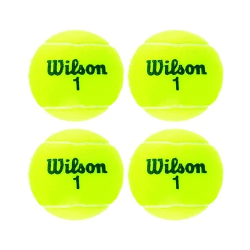 Wilson Tennisbälle, Triniti, 4 Bälle, Hülle 100% recyclebar, WRT125200, WRT110000, yellow, 6.5
