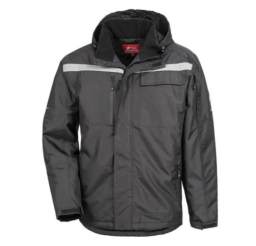 NITRAS® Winterparka MOTION TEX PLUS in Schwarz, Größe M - Der NITRAS® Winterparka MOTION TEX PLUS bietet optimalen Schutz bei kühlen Temperaturen. Mit wind- und wasserabweisender Beschichtung sowie reflektierenden Elementen für erhöhte Sichtbarkeit ist er ideal für den Einsatz in der Arbeit.
