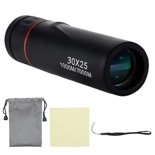 Monokulares Teleskop 30x25 für Konzerttheateroper,Mini Portable Wasserdicht Teleskop Zoom Monocular Teleskop,Handliches Kleines HD Tragbares für die Vogelbeobachtung auf Campingreisen 1
