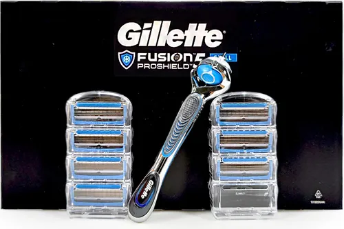 Gillette Fusion 5 ProShield Chill Rasierklingen, 7er Pack + Rasierergriff