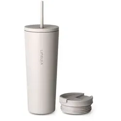 Vinsun Thermobecher Isolierbecher 720ml - doppelwandig isoliert, auslaufsicher und bruchfest, ideal für Reisen und Büro
