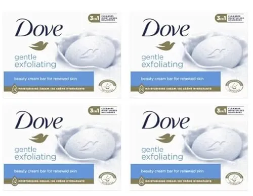 Dove Seife Gentle Peeling Soap Bar (4 x 90 g)